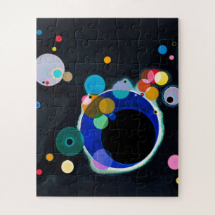 Kandinsky Mehrere Kreise Abstrakte Kunstmalerei Puzzle