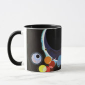 Kandinsky - Mehrere Kreise, berühmtes Bild Tasse (Links)