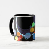 Kandinsky - Mehrere Kreise, berühmtes Bild Tasse (Vorderseite Links)