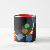 Kandinsky - Mehrere Kreise, berühmtes Gemälde Tasse (Zentrum)