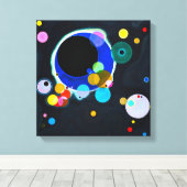 Kandinsky Mehrere Kreise Canvas Print Leinwanddruck (Insitu (Holzboden))
