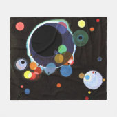 Kandinsky - Mehrere Kreise Fleecedecke (Vorderseite (Horizontal))