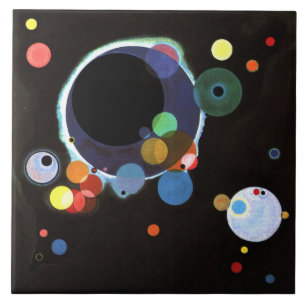 Kandinsky - Mehrere Kreise Fliese