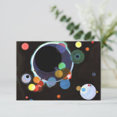 Kandinsky - Mehrere Kreise Karte (Stehend Vorderseite)