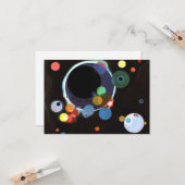 Kandinsky - Mehrere Kreise Karte (Vorderseite/Rückseite Beispiel)