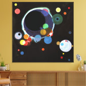 Kandinsky - Mehrere Kreise Leinwanddruck (Insitu (Wohnzimmer))