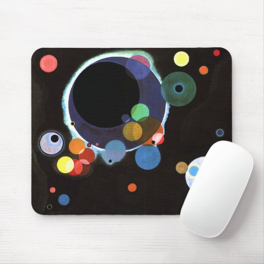 Kandinsky - Mehrere Kreise Mousepad (Mit Mouse)