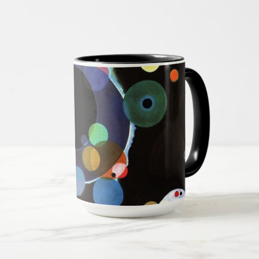 Kandinsky - Mehrere Kreise Tasse (VorderseiteRechts)
