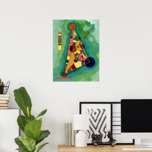 Kandinsky - Mehrfarbige Dreieck Poster