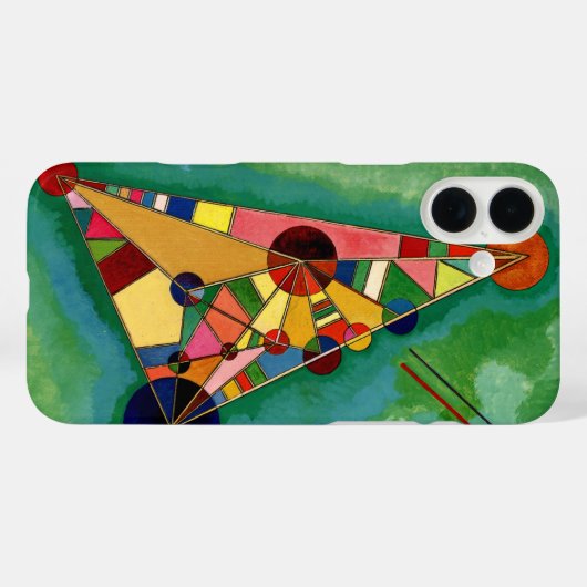 Kandinsky - mehrfarbiges Dreieck Case-Mate iPhone Hülle (Rückseite (Horizontal))