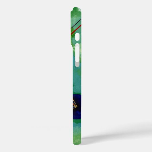 Kandinsky - mehrfarbiges Dreieck Case-Mate iPhone Hülle (Rückseite / Links)