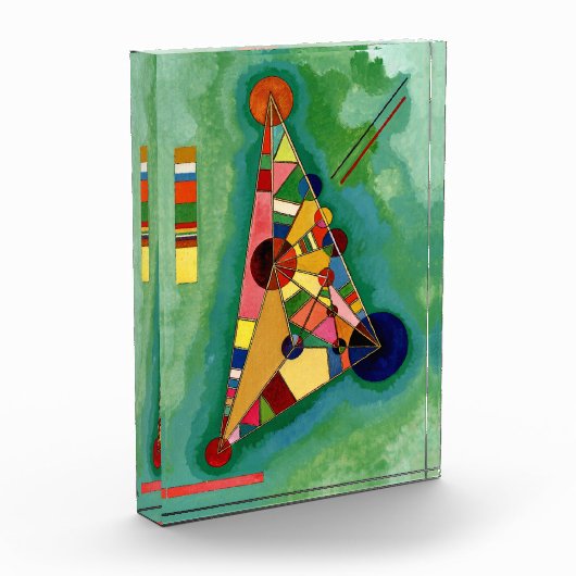 Kandinsky - mehrfarbiges Dreieck Fotoblock (Links)