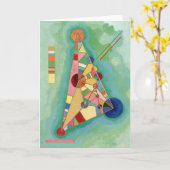 Kandinsky - Mehrfarbiges Dreieck Karte (Gelbe Blume)