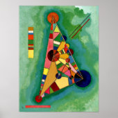 Kandinsky - mehrfarbiges Dreieck Poster (Vorne)