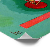 Kandinsky - mehrfarbiges Dreieck Poster (Ecke)