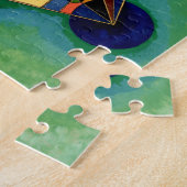 Kandinsky - mehrfarbiges Dreieck Puzzle (Seite)