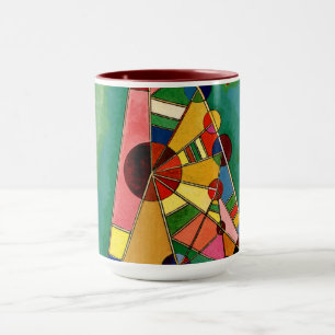 Kandinsky - mehrfarbiges Dreieck Tasse