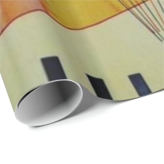 Kandinsky Merry Structure Abstrakt Artwork Geschenkpapier (Rolleneckpunkt)