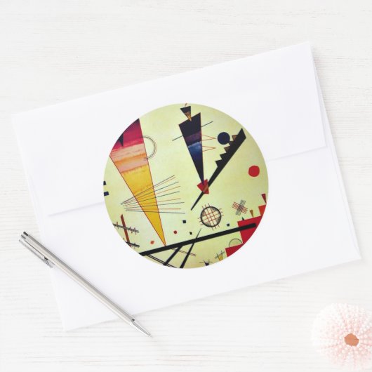 Kandinsky - Merry Structure Runder Aufkleber (Umschlag)