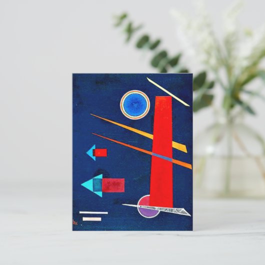 Kandinsky - Mighty Red Postkarte (Stehend Vorderseite)