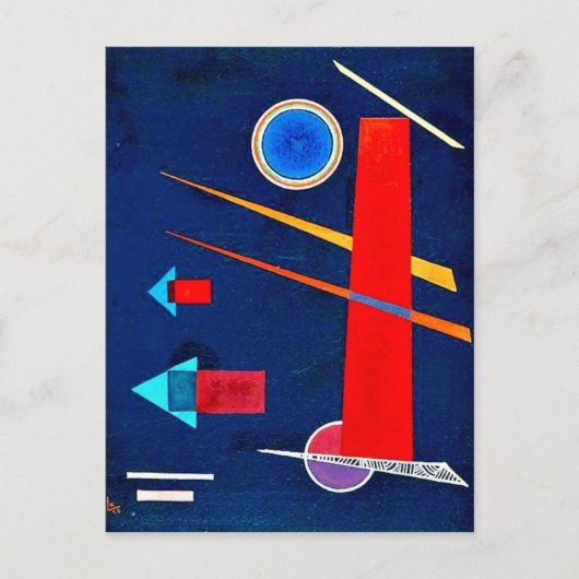 Kandinsky - Mighty Red Postkarte (Vorderseite)