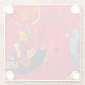 Kandinsky Mit und Gegen Abstrakte Malerei Glasuntersetzer (Rückseite)