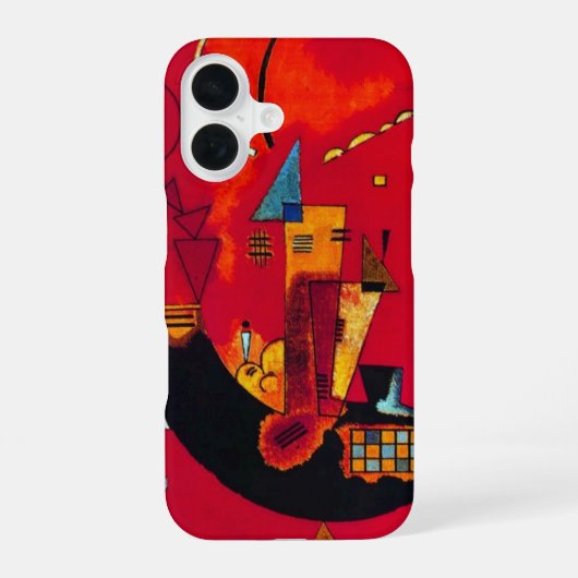 Kandinsky Mit und Gegen iPhone 16 Hülle (Rückseite)