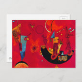 Kandinsky Mit und Gegen Postkarte (Vorne/Hinten)