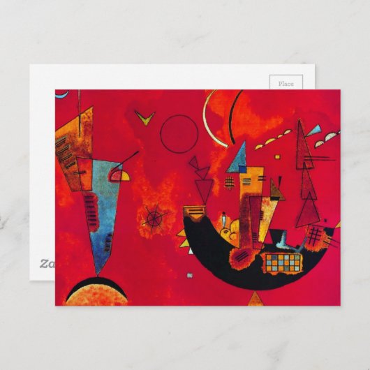 Kandinsky Mit und Gegen Postkarte (Vorne/Hinten)