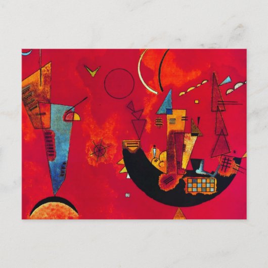 Kandinsky Mit und Gegen Postkarte (Vorderseite)
