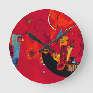 Kandinsky MIT und Gegen Runde Wanduhr