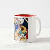 Kandinsky Moderne Abstrakte Malerei Kunst Zweifarbige Tasse (VorderseiteRechts)