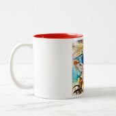 Kandinsky Moderne Abstrakte Malerei Kunst Zweifarbige Tasse (Links)
