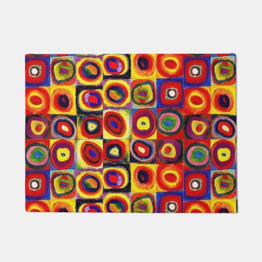 Kandinsky Moderne Quadrate Circles farbig Fußmatte (Vorderseite)