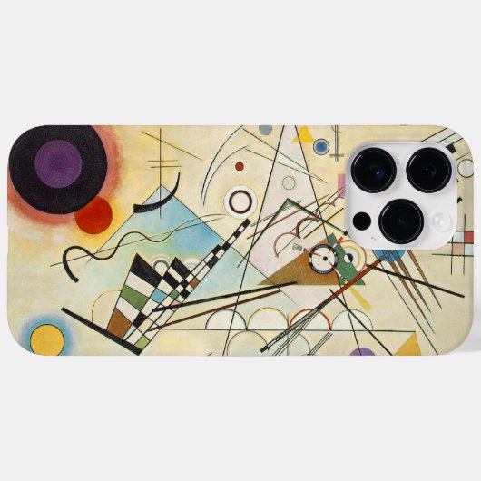 Kandinsky Modernes abstraktes expressionistisches Case-Mate iPhone Hülle (Rückseite (Horizontal))