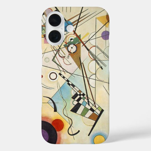 Kandinsky Modernes abstraktes expressionistisches Case-Mate iPhone Hülle (Rückseite)