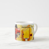 Kandinsky Modernes abstraktes expressionistisches  Espressotasse (Vorderseite Rechts)