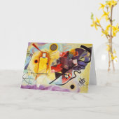 Kandinsky Modernes abstraktes expressionistisches  Karte (Gelbe Blume)