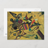 Kandinsky Modernes abstraktes expressionistisches Postkarte (Vorne/Hinten)