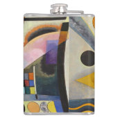 Kandinsky Modernes Abstraktes Kunstwerk Flachmann (Rückseite)