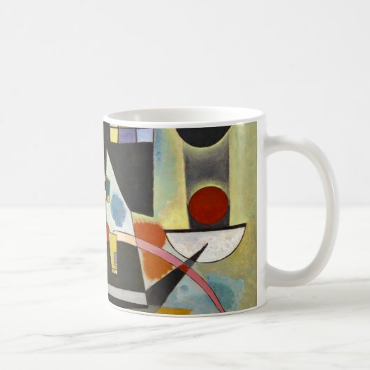 Kandinsky Modernes Abstraktes Kunstwerk Kaffeetasse (Rechts)
