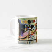 Kandinsky Modernes Abstraktes Kunstwerk Kaffeetasse (Vorderseite Links)