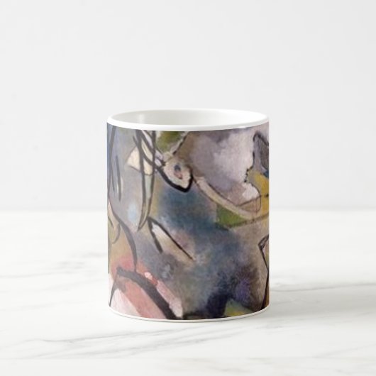 Kandinsky Modernes Abstraktes Kunstwerk Kaffeetasse (Mittel)