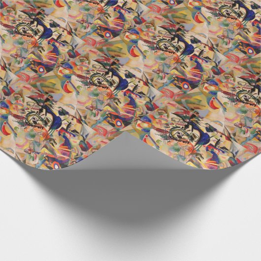 Kandinsky Modernes Abstraktes Malwerk Geschenkpapier (Ecke)