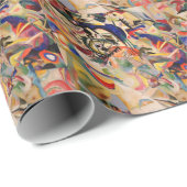 Kandinsky Modernes Abstraktes Malwerk Geschenkpapier (Rolleneckpunkt)