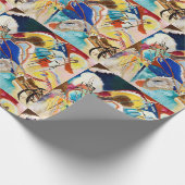Kandinsky Modernes Abstraktes Malwerk Geschenkpapier (Ecke)