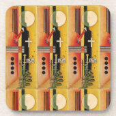 Kandinsky Modernes Abstraktes Malwerk Getränkeuntersetzer (Vorderseite)