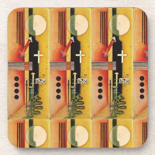 Kandinsky Modernes Abstraktes Malwerk Getränkeuntersetzer (Vorderseite)