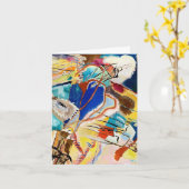 Kandinsky Modernes Abstraktes Malwerk Karte (Gelbe Blume)