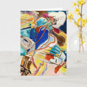 Kandinsky Modernes Abstraktes Malwerk Karte (Gelbe Blume)